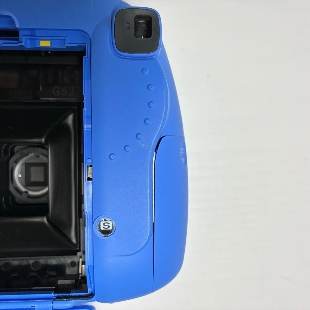 Fujifilm Instax Mini 9 Instant Film Camera Cobalt Blue with Polka Dot Strap